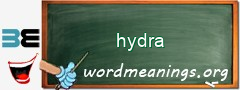 WordMeaning blackboard for hydra